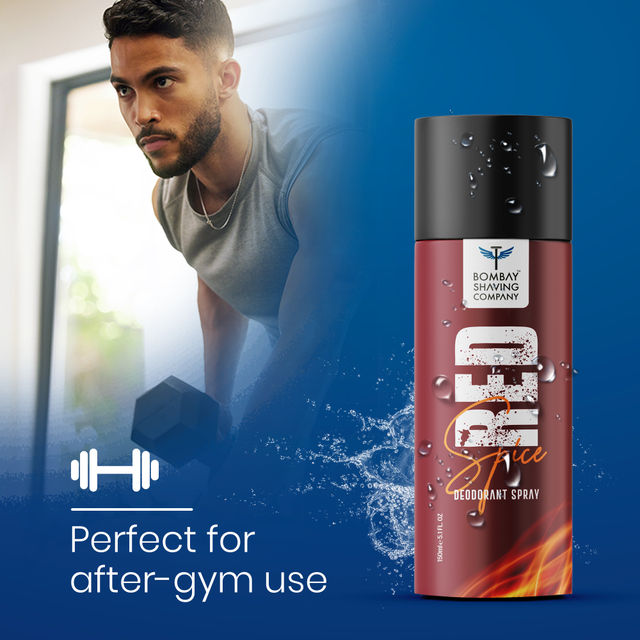 Bombay Shaving Company Red Spice & Black Vibe Combo Deodorant Spray For Men Pack Of 2