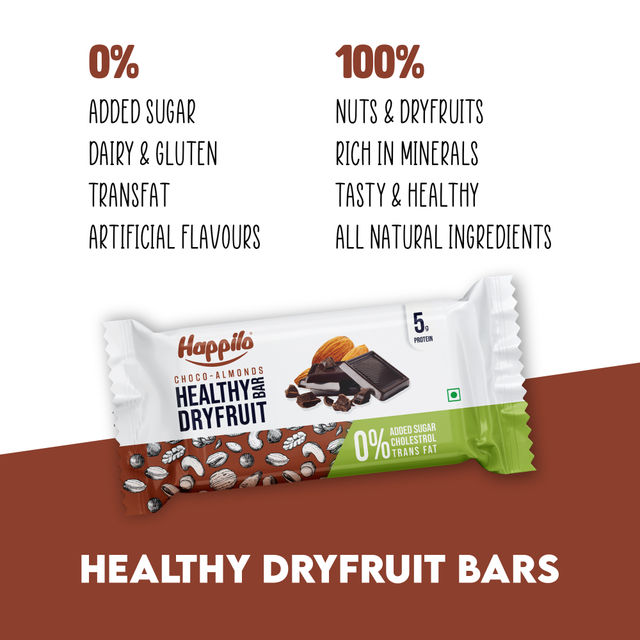Happilo Choco Almonds Healthy Dry Fruit Bar