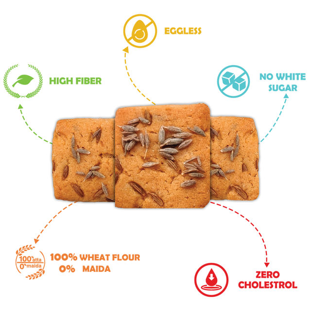Let's Try Atta Jeera Cookies 200 g Combo
