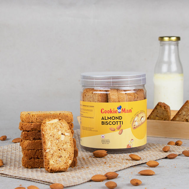 Cookie Man Almond Biscotti Cookies Biscuits