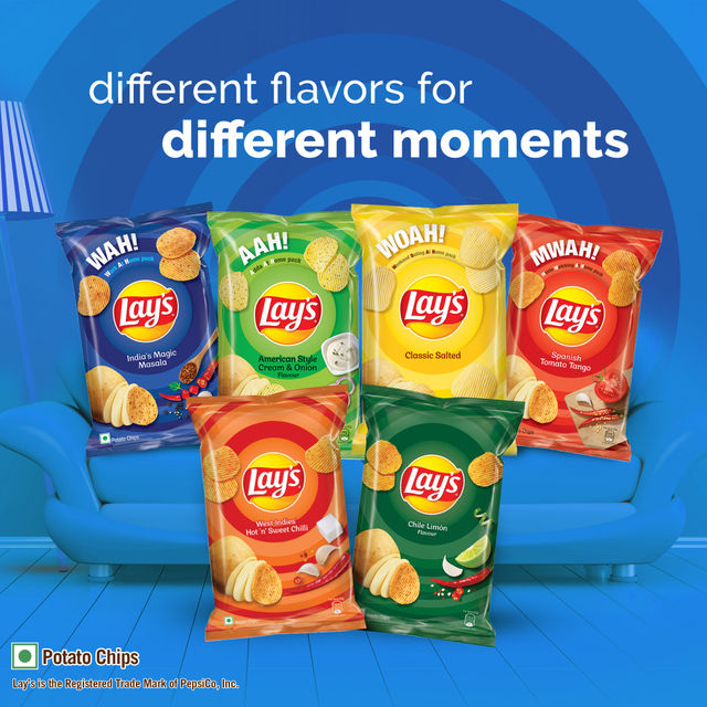 Lay's India's Magic Masala Potato Chips 143 g Combo