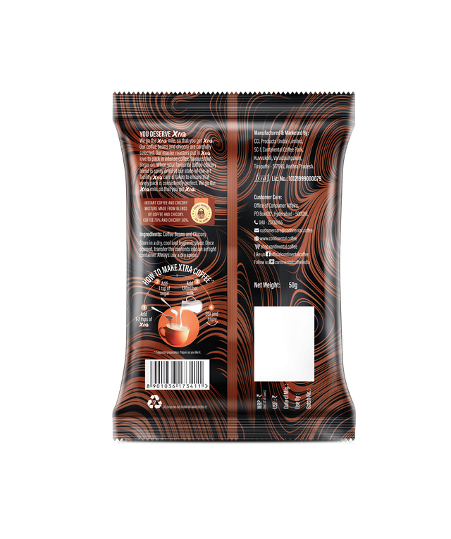 Continental Xtra Instant Strong Coffee - Pouch