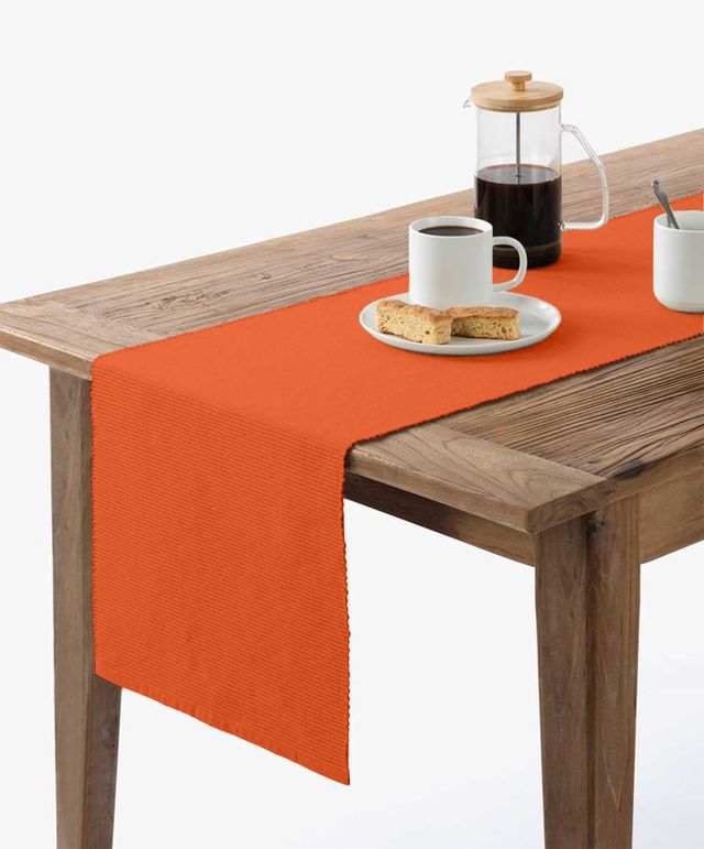 Lushomes Table Mats & Runner Set - Orange | Mats 13 x 51 inch