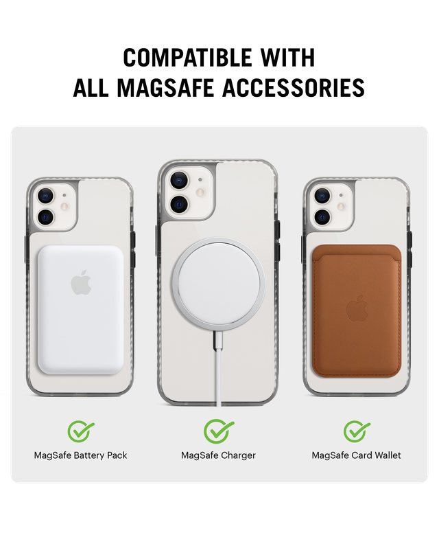 DailyObjects iPhone 12 Stride 2.0 Clear MagSafe Phone Case