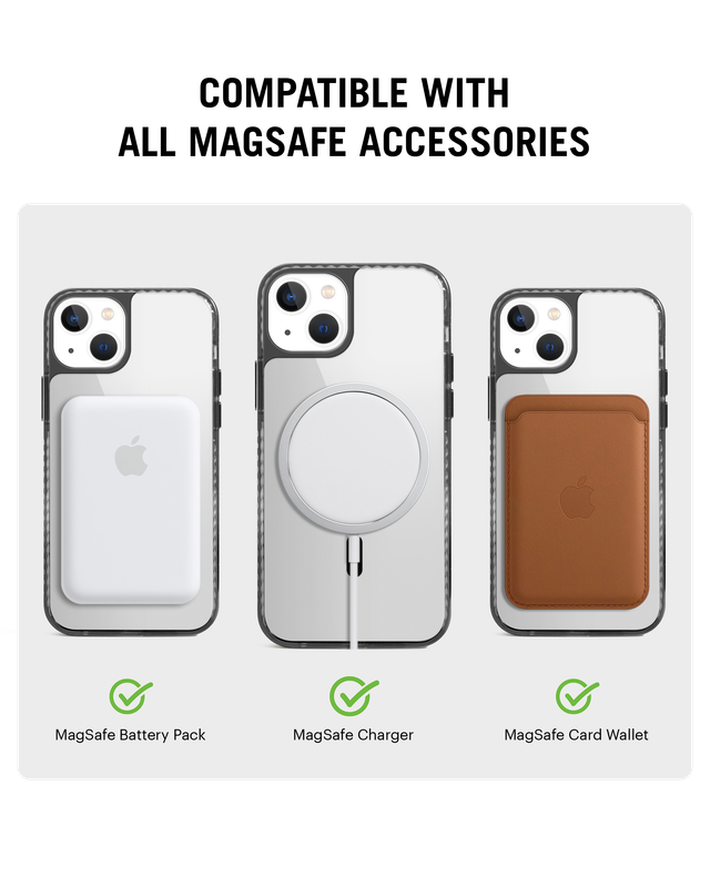 DailyObjects iPhone 14 Stride 2.0 Clear MagSafe Phone Case