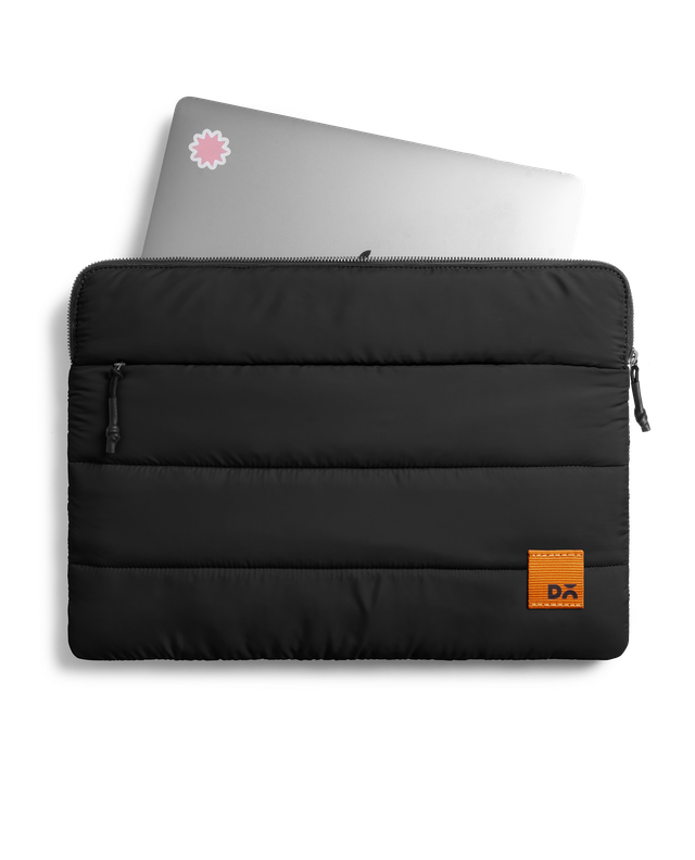 Daily Objects Unisex Polyester 15.6 L Laptop Sleeve | Black