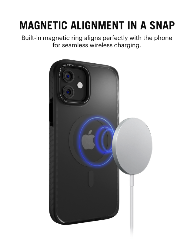DailyObjects iPhone 12 Black Nimbus MagSafe Phone Case