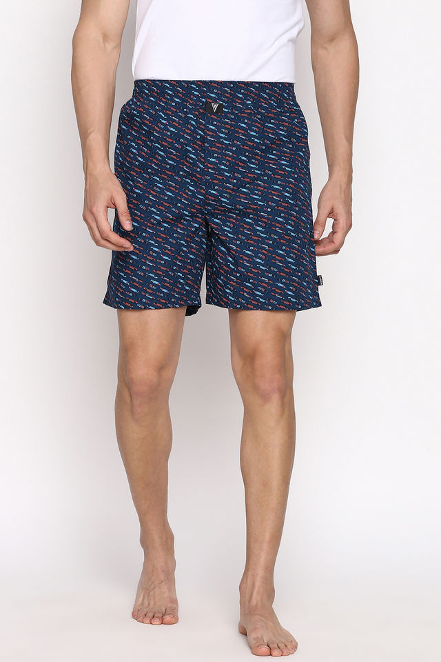 Van Heusen Men Pack Of 2 Printed Boxer Shorts Assorted Color - S