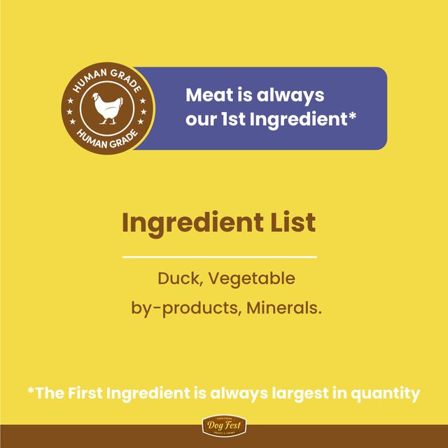 Dogfest Meat Sticks Duck Dog Treat | 100% Natural Dog Snack | Human - Grade Dog Treats