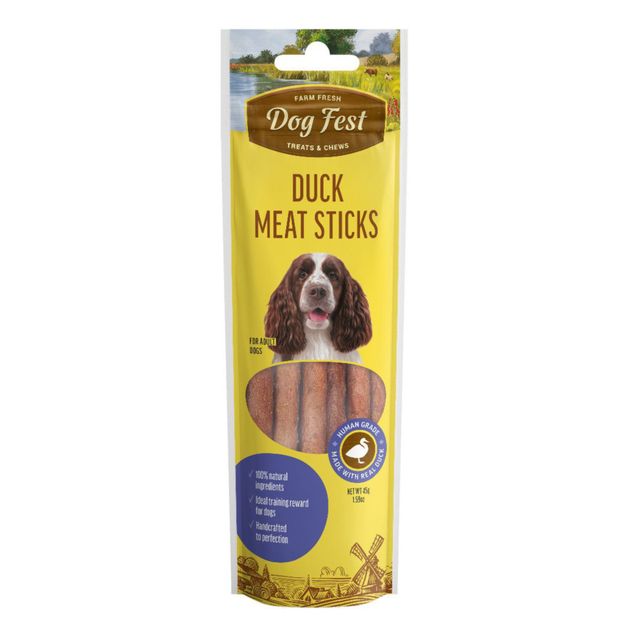 Dogfest Meat Sticks Duck Dog Treat | 100% Natural Dog Snack | Human - Grade Dog Treats