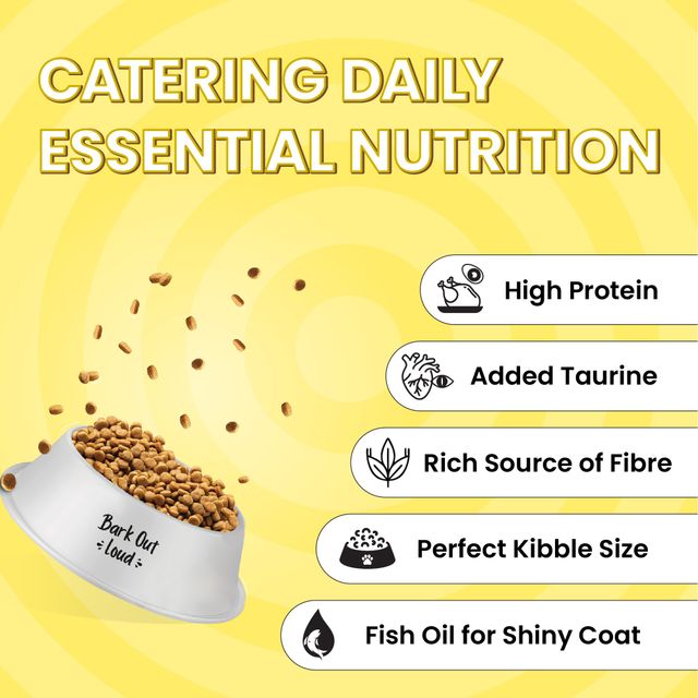 Bark Out Loud - Essentials Puppy Dry Food | Fresh Chicken & Egg | No Preservatives | Gluten-Free Kibbles