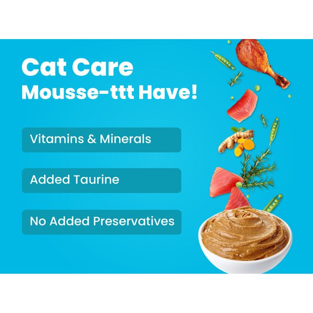 Bark Out Loud | Wet Cat Food | Fresh Tuna & Chicken Mousse Fish Gravy Food for Cats | Pack of 12