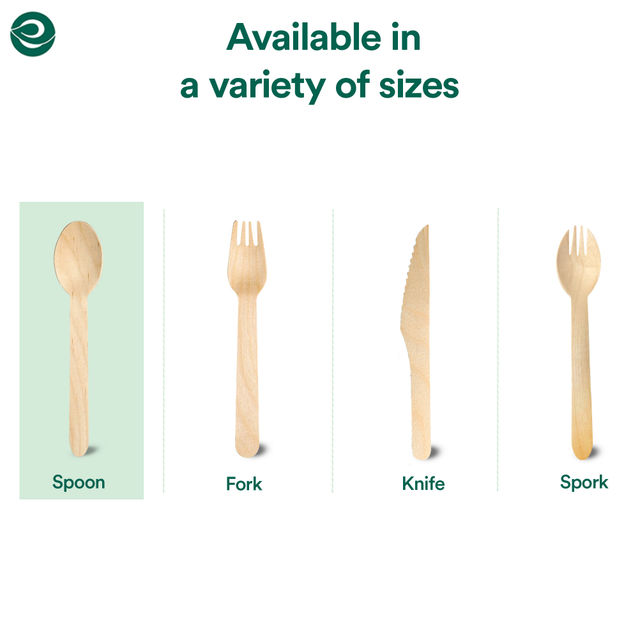 ECO SOUL 160mm | 50 Count | Disposable Spoon