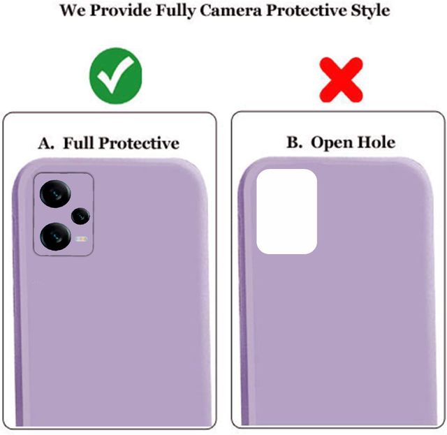 Artistque Case For Mi Redmi Note 12 5G / Poco X5 Back Cover - Plain Liquid Silicone Cover