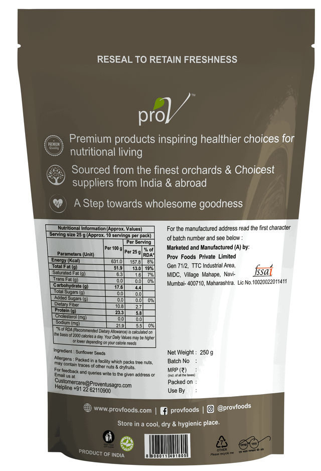 Prov Premium Sunflower Seeds 250 g X 2 Combo