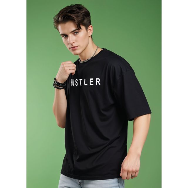 Smartees Men's Printed T-shirt | Style No 42 | Black - L