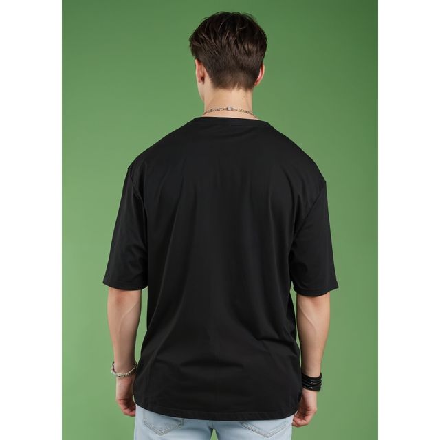 Smartees Men's Printed T-shirt | Style No 42 | Black - L