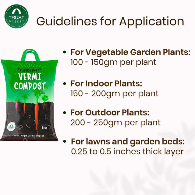 TrustBasket 5 kg Organic Vermicompost Fertilizer | Nutrient-Rich Manure for Plants & Pots
