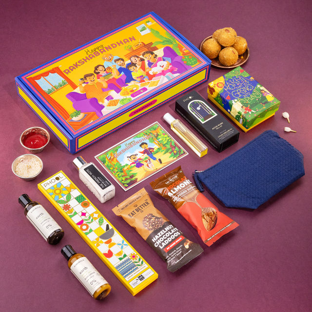 Phool Rangeen Personal Care Rakhi Gift Box - Complete Care Package