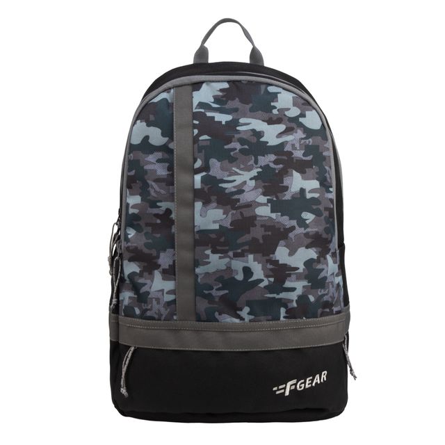 F Gear Unisex Camouflage Artificial Leather 22 L Backpack | Multicolour - 15 Inches