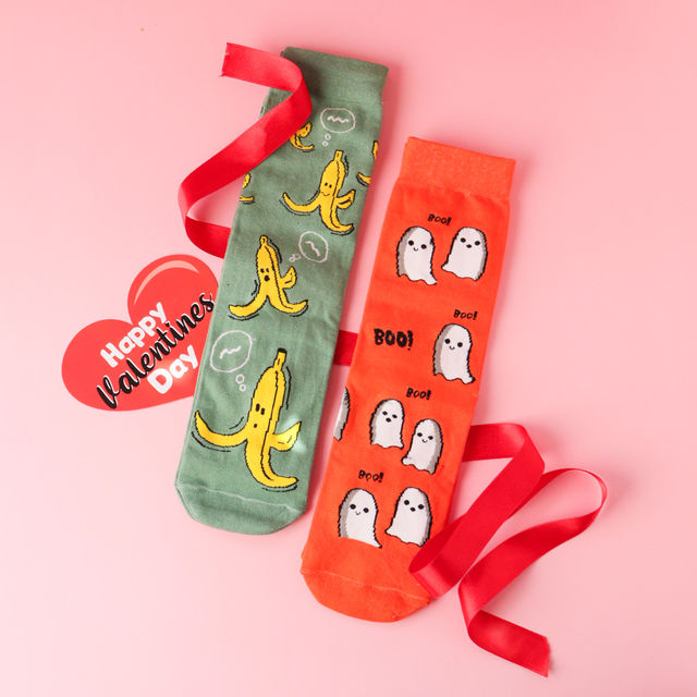 Thela Gaadi Unisex 78% Cotton, 17% Spandex, and 5% Elastic Socks | Olive and Orange - Free Size