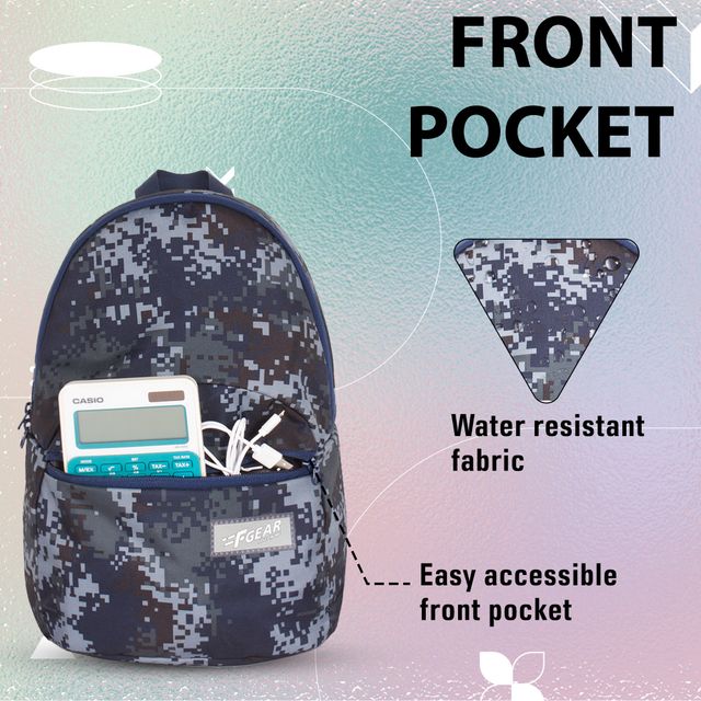 F Gear Unisex Camouflage Nylon 7 L Backpack | Navy