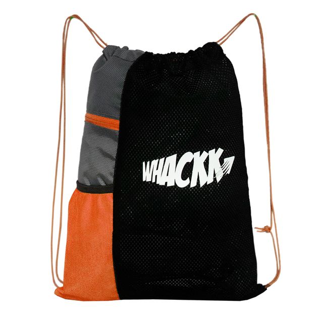 Whackk Unisex Colorblocked Polyester 28 L Drawstring Handle Backpack | Assorted - 19 Inches