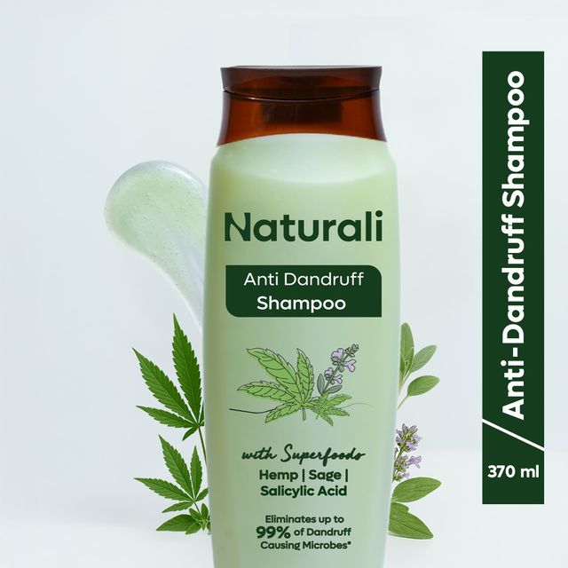 Naturali Anti Dandruff Shampoo | Salicylic Acid Shampoo | No Sulfate No Paraben Shampoo