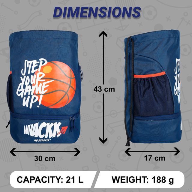 Whackk Unisex Graphic Polyester 21 L Shoulder Handle Backpack