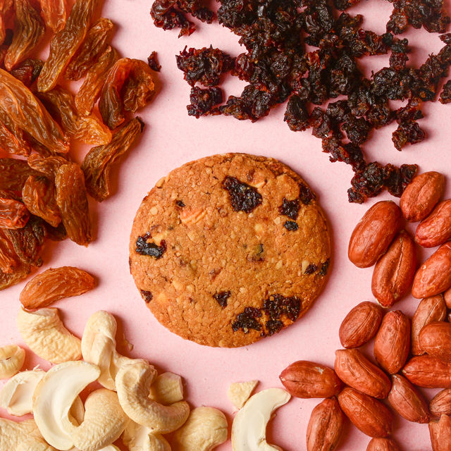 Kikibix Fruit And Nut Digestive Dry Fruit Biscuits | Maida-free and Trans Fat-free