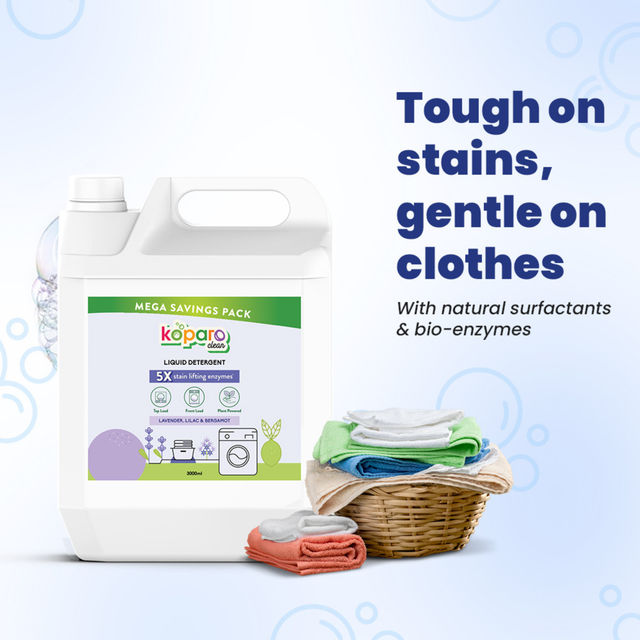 Koparo Clean Lavender & Lilac Front & Top Load Natural Detergent Liquid Refill