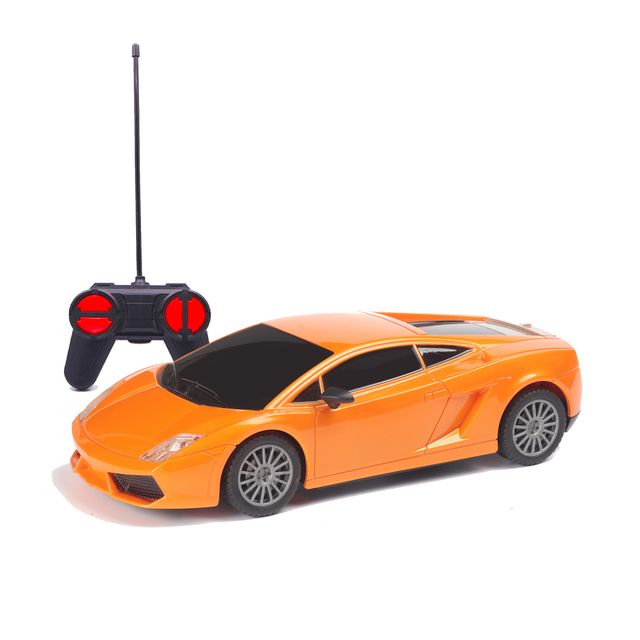 Race N Roll 1:24 Rechargeable Hi Speed Mini Remote Control Car - Lam Orange