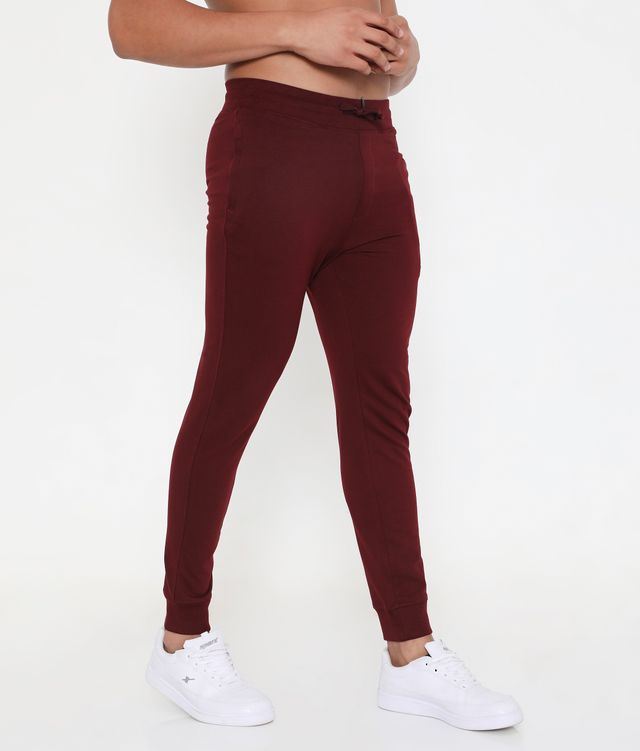 Rivolta Men's 002 Active Cotton Joggers | Maroon L