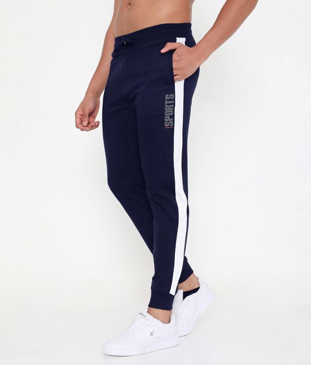 Rivolta Men's 001 Performance Cotton Joggers | Navy Blue M