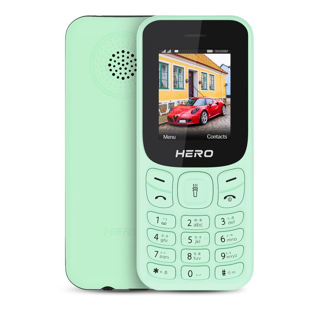 Lava Hero Shakti 2025 Dual Sim Keypad Mobile | 1.8" Display | 800mAh Battery | Mint Green