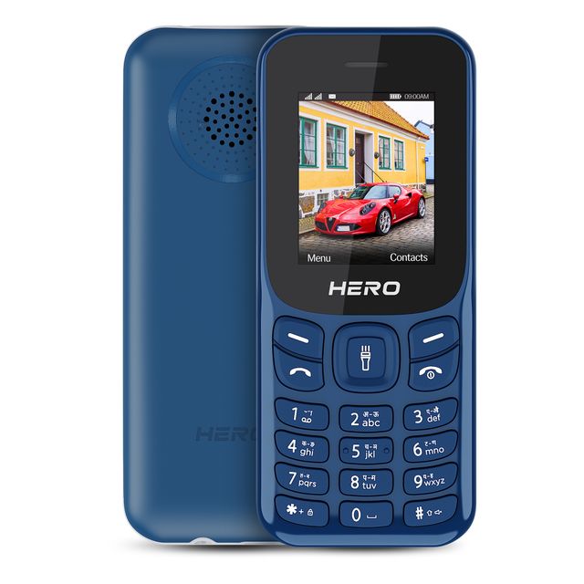 Lava Hero Shakti 2025 Dual Sim Keypad Mobile | 1.8" Display | 800mAh Battery | Dark Blue
