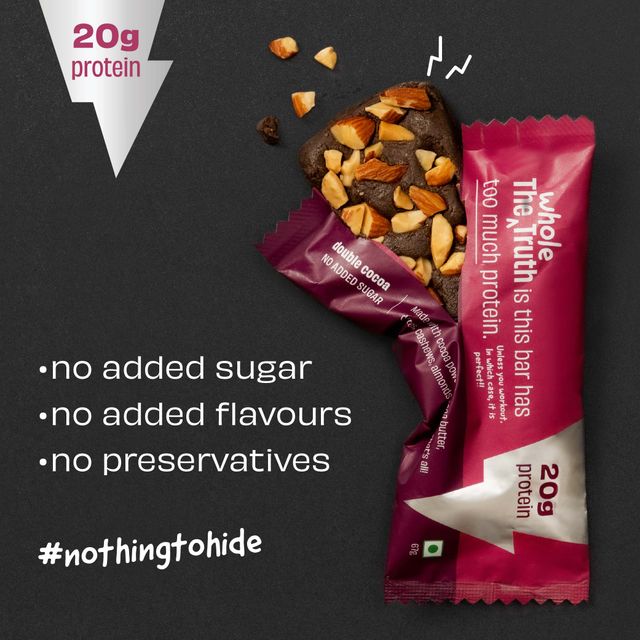 The Whole Truth 20g Protein Double Cocoa Protein Bar 67 g Combo