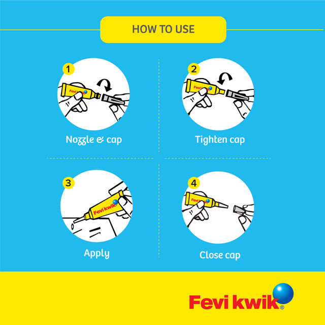Fevikwik Instant Adhesive (3 gm) 1 pc Combo
