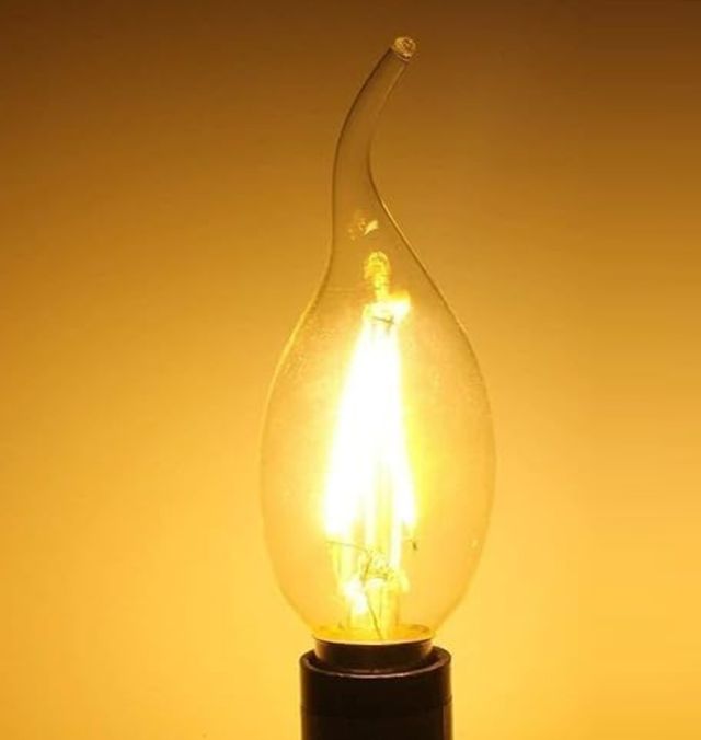 Desidiya Dimmable 4 Watts Led Bulb, Base E14 Holder (Warm White) 