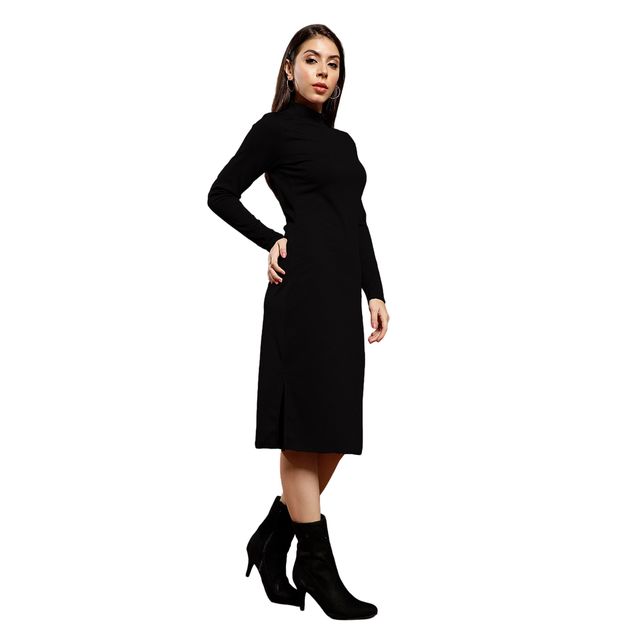 Athena Immutable Bodycon Midi Dress Black L