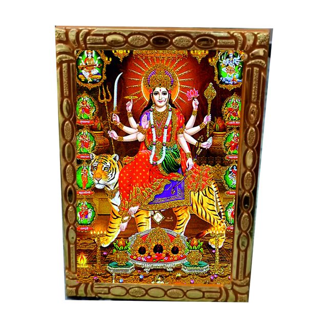 Divine Vibes Durga Ji Table Diety Photo