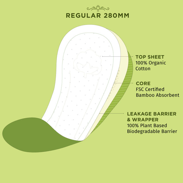 Pee Safe Bio Regular Sanitary Pads