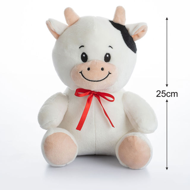 Dimpy Stuff Cow 25Cm White