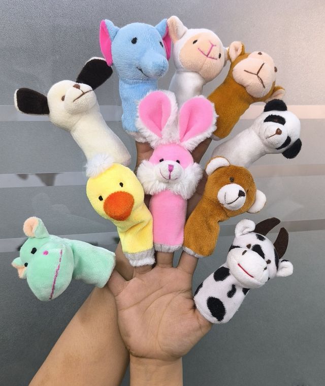Sterling Finger Puppets Pack Of 10 - Multi