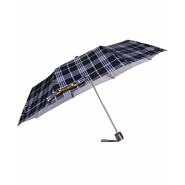 Eume Convoy 21.5 Inch Manual Open Umbrella - Black Checks