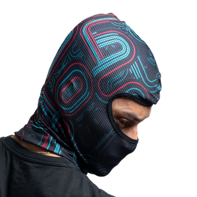 Tiivra Prand Grix Slash Cut Balaclava, Quick Dry, 4 Way Stretch