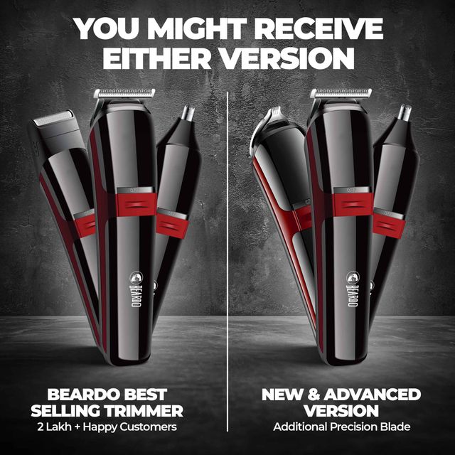 Beardo Ape-X 3-in-1 Multipurpose Trimmer for Men | Stainless Steel self-sharpening blades | USB charge