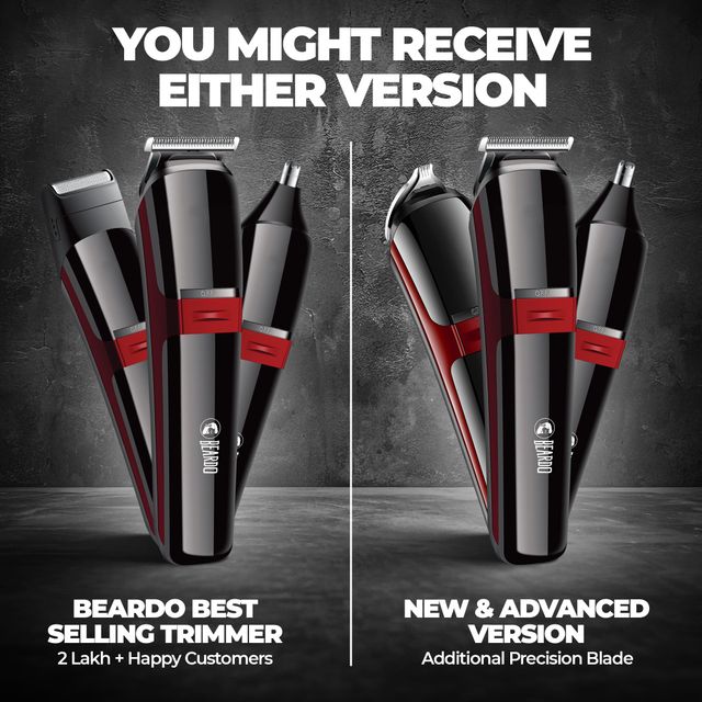 Beardo Ape-X 3-in-1 Multipurpose Trimmer for Men | Stainless Steel self-sharpening blades | USB charge