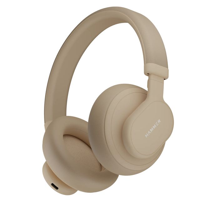 Hammer Touch Control Bash Max Over The Ear Wireless Bluetooth Headphones With Mic - Apricot