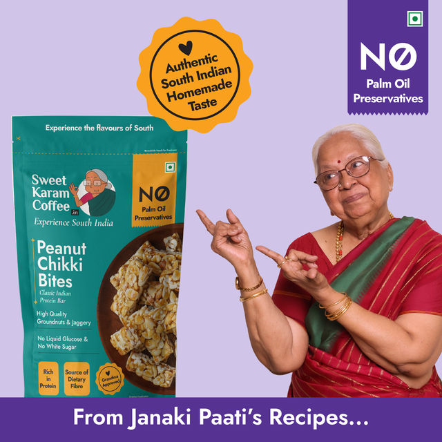 Sweet Karam Coffee Peanut Chikki Bites 150 g Combo